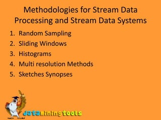 Data Mining: Mining stream time series and sequence data | PPT
