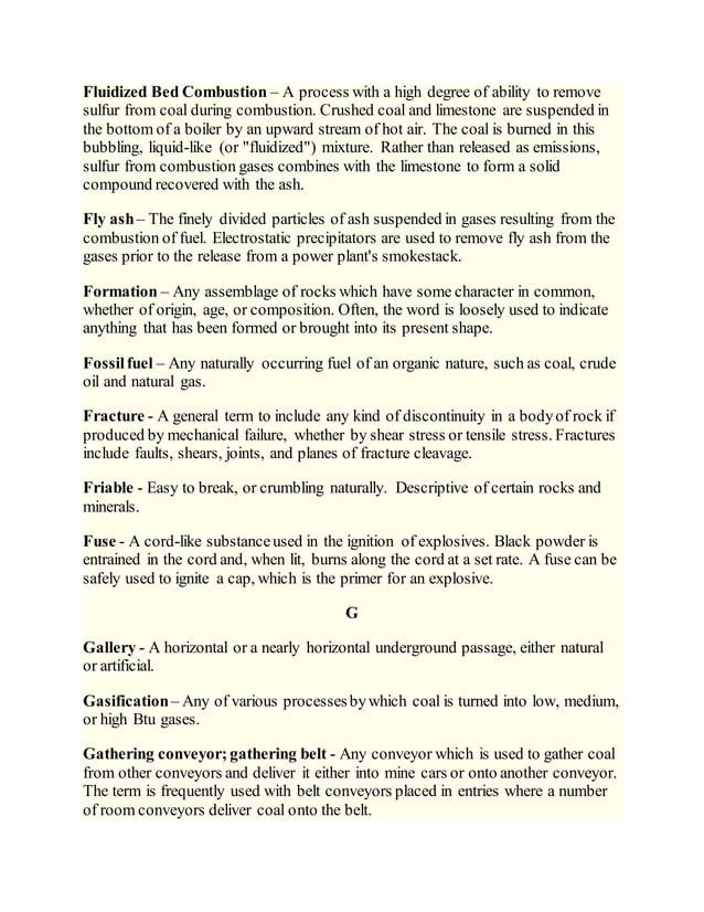 Mining Terminology Docx