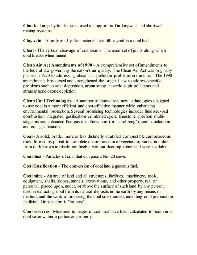 Mining Terminology Docx