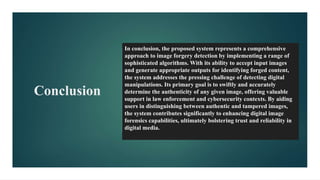 Image Forgery detection using deep learning | PPTX | Photo Editing ...