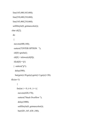 Graphical representation of Stack | DOC | Programming Languages | Computing