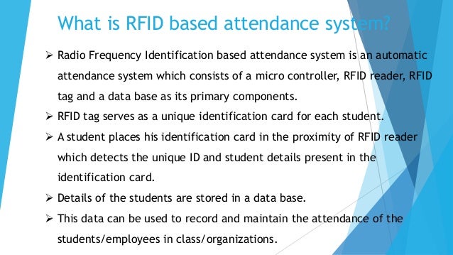 rfid attendance system