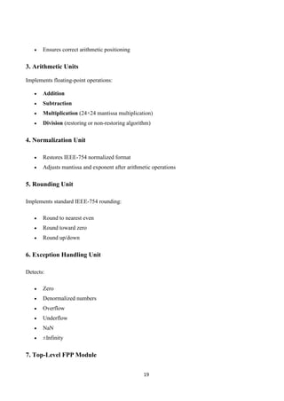 Design and implementation of floating point processor | PDF