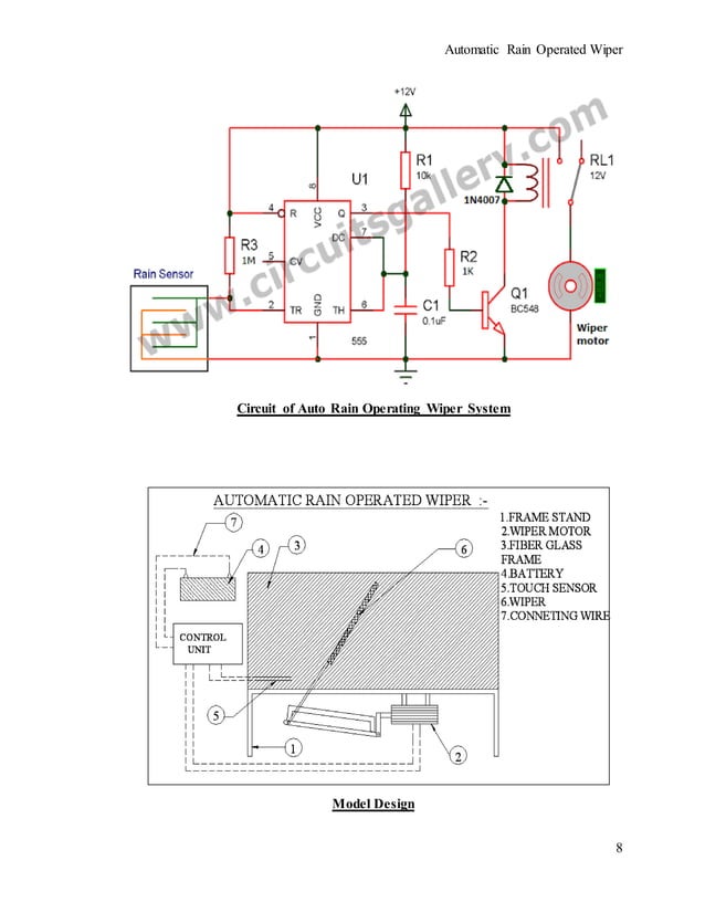 Mini project rain sensing wiper