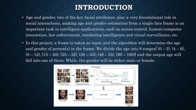 Human age and gender Detection | PPT