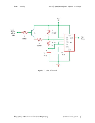 Frequency Shift Keying Circuit Diagram