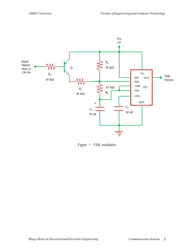 Mini Project 2 - Frequency Shift Keying (FSK) Modulator and Demodulator