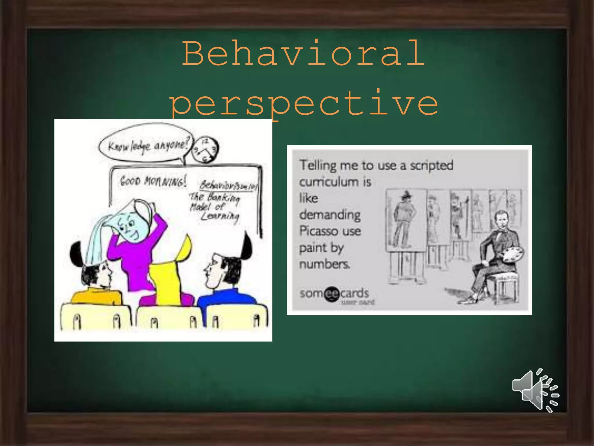 Behavioral
perspective
 