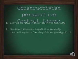 Mini project 2-- teaching and learning theories spring 2015 | PPTX