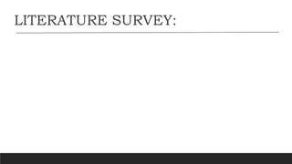 LITERATURE SURVEY: