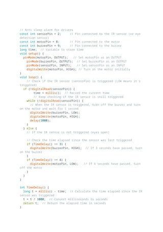 ROAD SAFTEY DROWSINESS DETECTOR MINI PROJECT CODE | PDF