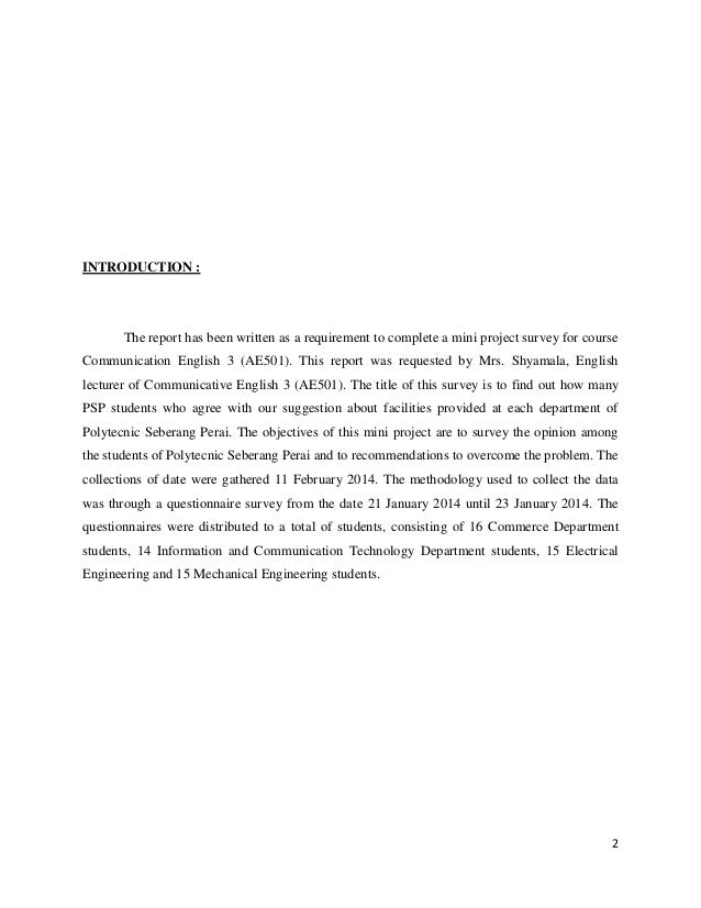 introduction sle for project report mini project complete introduction sle for project report mini project complete