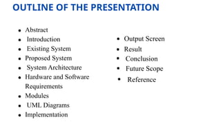 MINI PROJECT FINAL 2nd review.ppt DETAILS | PPTX
