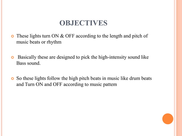 MUSIC RHYTHM LED FLASH LIGHT CIRCUIT | PPTX