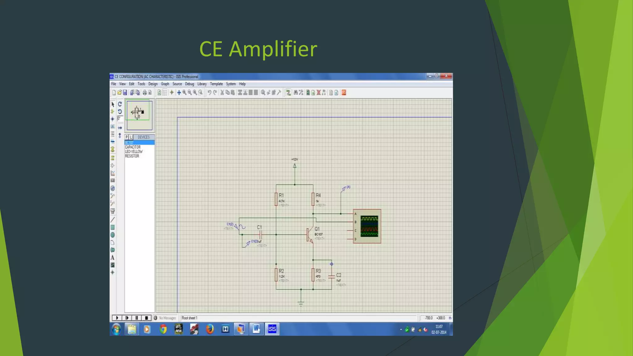 CE Amplifier
 