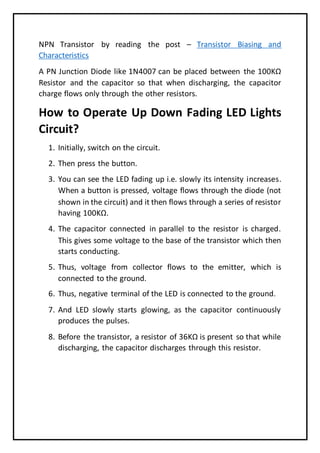 UP AND DOWN FADING OF LED | DOCX | Consumer Electronics | Technology ...