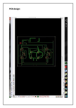 PCB design:
 