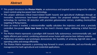 Photon Matrix: Autonomous Laser-Based Insect Control System for ...