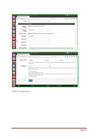Page 21
Validé la configuration.
 
