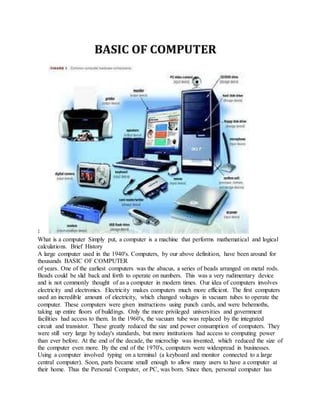 basic of computer | DOCX