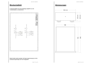 RESTEK MINIRIA+
Seite 19 von 20
Blockschaltbild
Im Blockschaltbild sind die Schaltwege aufgeführt um die
Funktionsweise zu verdeutlichen.
Beide Kanäle werden gezeigt, die Spannungsversorgung und die
Aussteuerungsanzeige sind nicht dargestellt.
RESTEK MINIRIA+
Seite 20 von 20
Abmessungen
55mm
64mm
140 mm
130
170
178
 