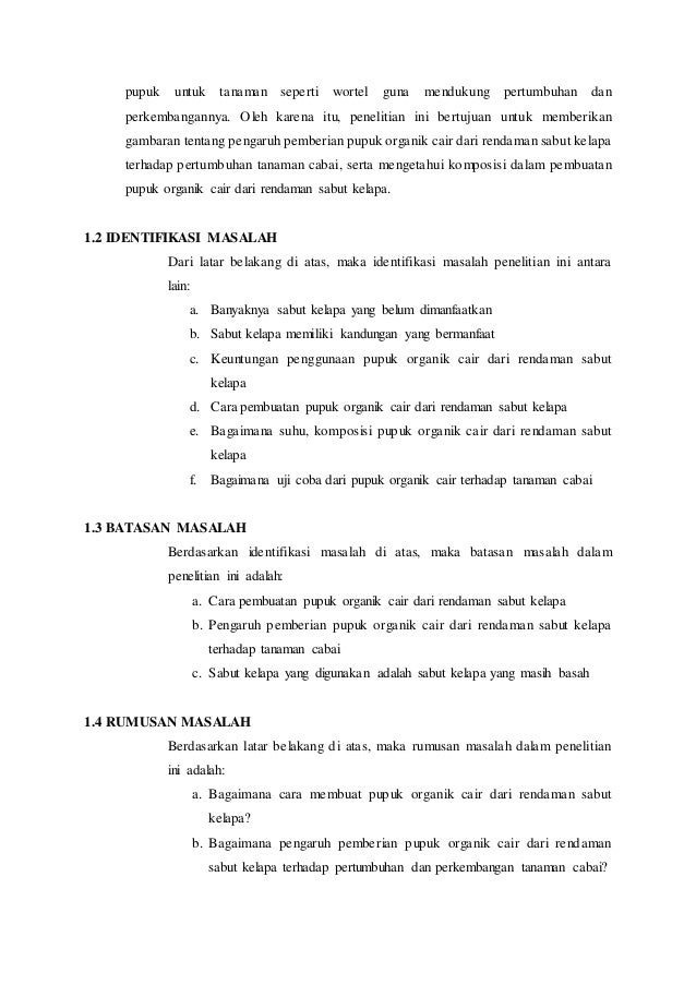 Miniriset Kimia Lingkungan