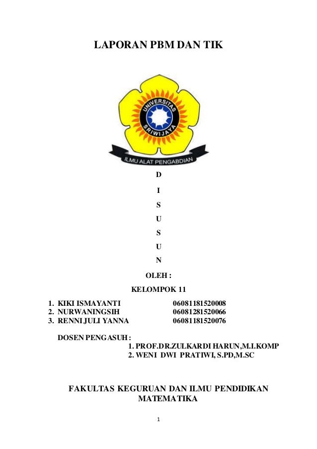 Makalah Universitas Sriwijaya - Contoh Makalah