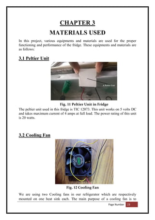 Design of Mini Compressorless Solar Powered Refrigerator | PDF