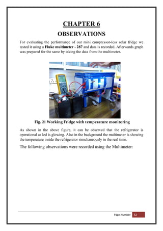 Design of Mini Compressorless Solar Powered Refrigerator | PDF