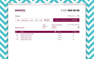 RIW 2014 - Поддержка сайтов, Минисол