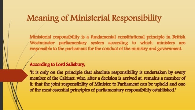 Principle of Collective Responsibility Principle of Collective Responsibility