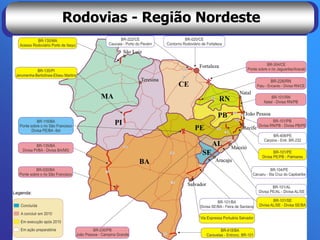 Rodovias - Região Nordeste
 