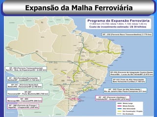 Expansão da Malha Ferroviária
 