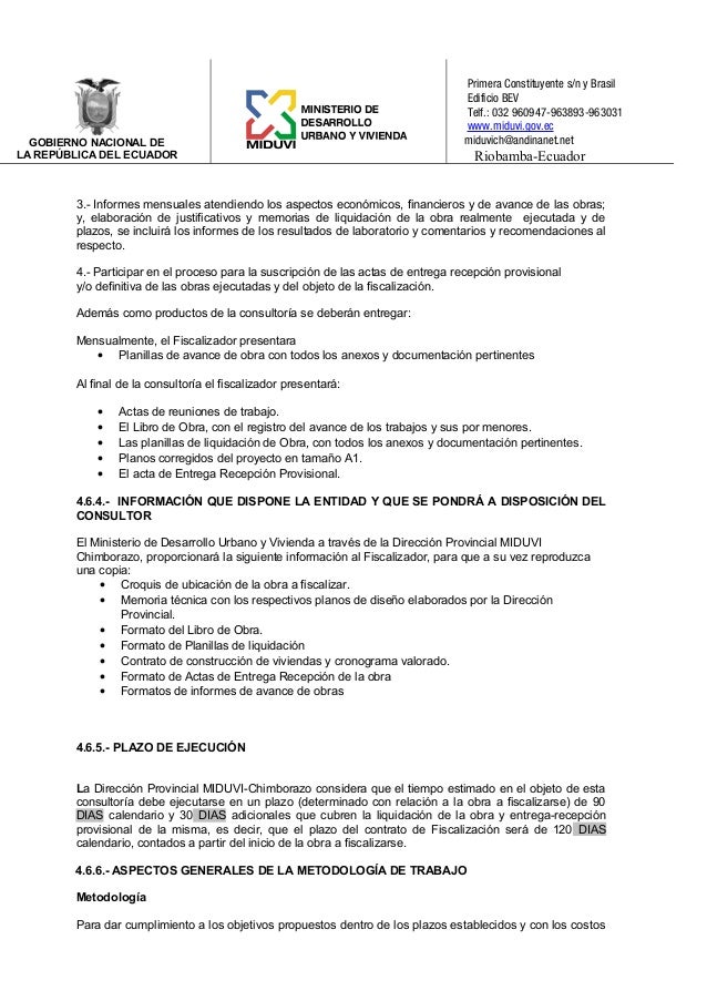 Ministerio de desarrollo urbano y vivienda