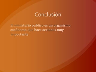 Ministerio publico Chile