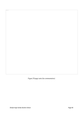 Dhiabi Hajer & Ben Brahim Sihem Page 49
Figure 29:page carte (les commentaires)
 