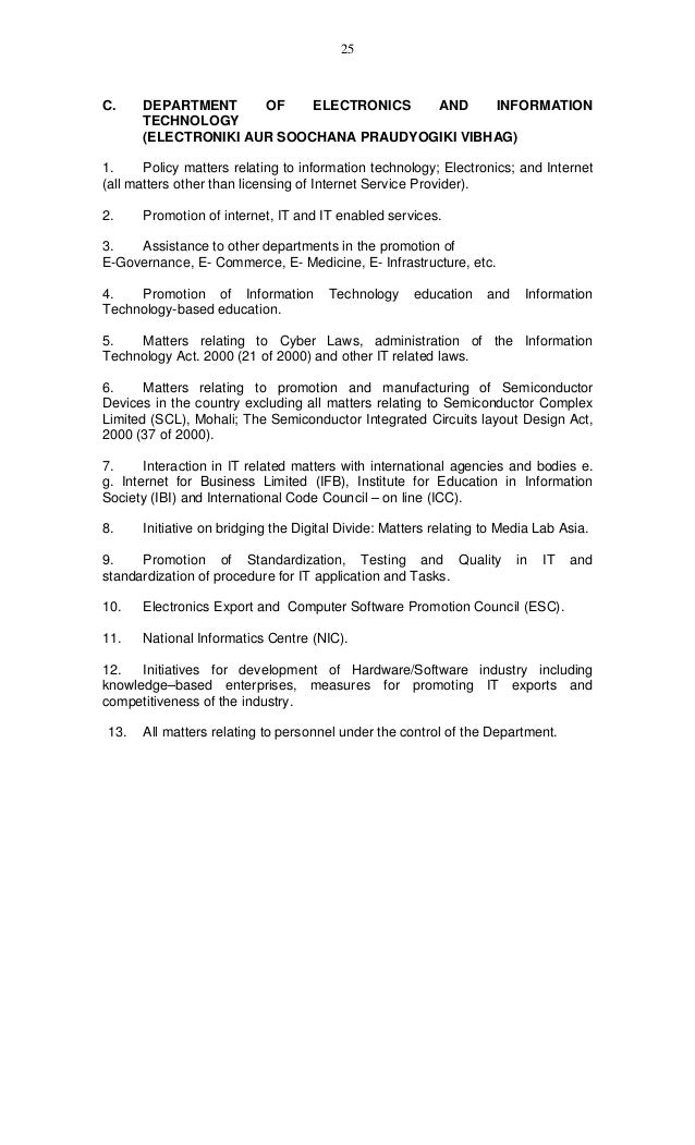 Ministries In Gov Of India Sept 2014