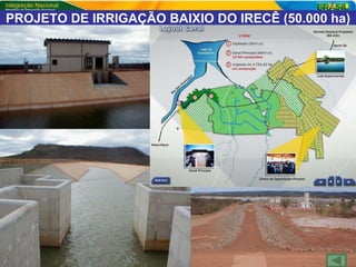PROJETO DE IRRIGAÇÃO BAIXIO DO IRECÊ (50.000 ha) 