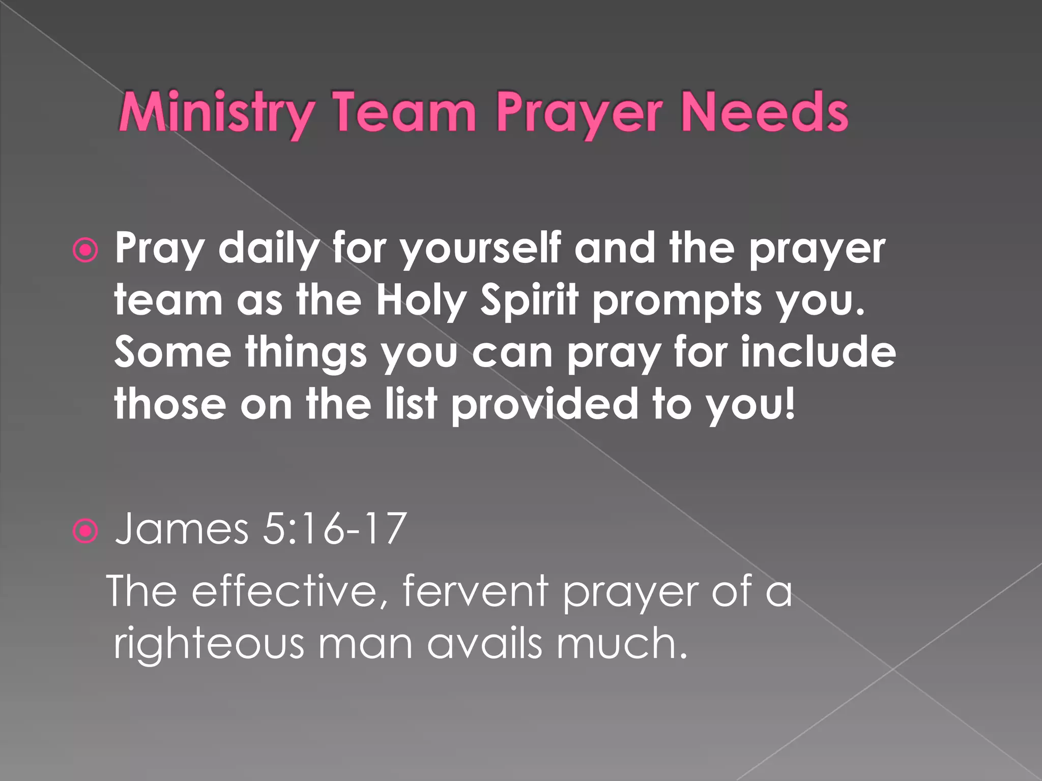 Ministry Team Training | PPTX