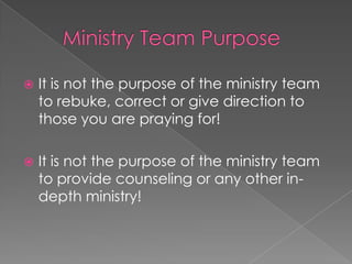 Ministry Team Training | PPTX