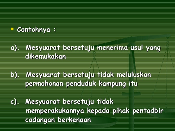 Pengenalan Kepada Minit Mesyuarat