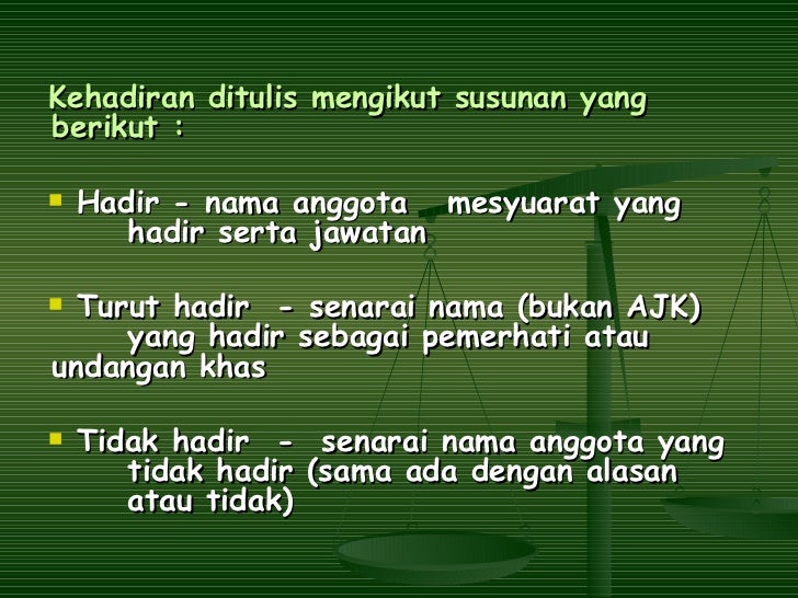 Pengenalan Kepada Minit Mesyuarat Pengenalan Kepada Minit Mesyuarat