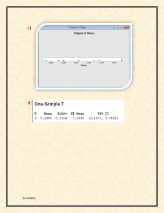 Estadística
c)
d)