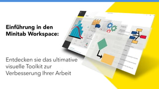 Einführung in den
Minitab Workspace:
Entdecken sie das ultimative
visuelle Toolkit zur
Verbesserung Ihrer Arbeit
 