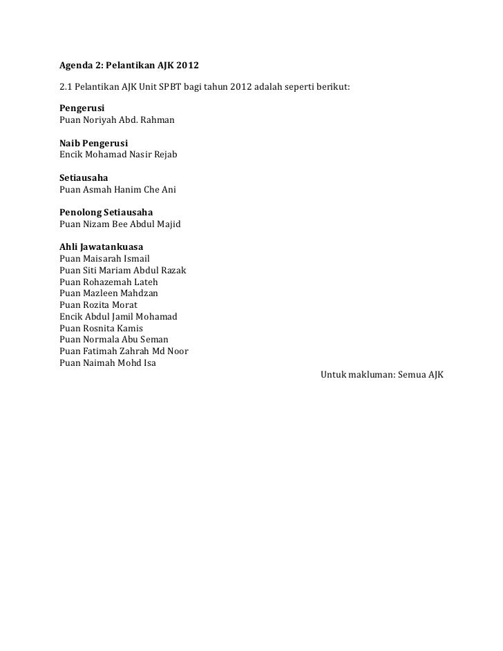 Minit mesyuarat skim pinjaman buku teks kali pertama 2012