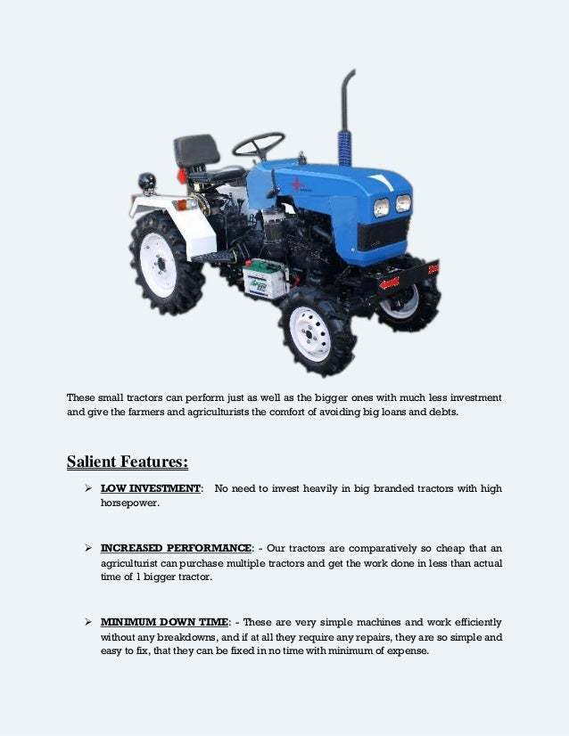 Mini Tractors Manufacturers / Exporters / Suppliers
