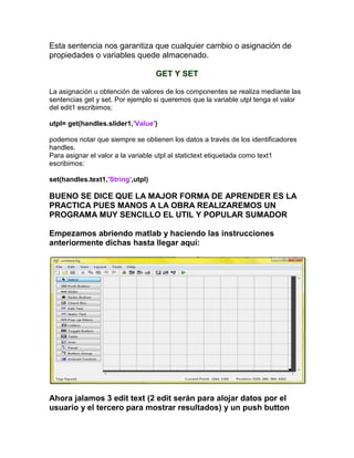 Mini Tutorial De Matlab