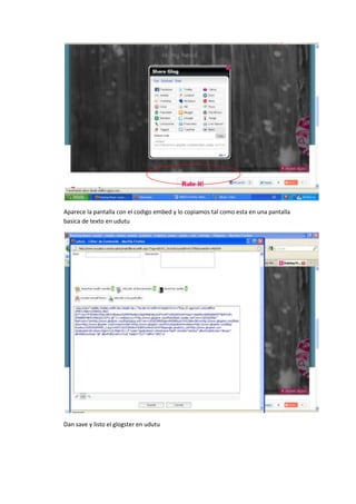 Minitutorial para incrustar glogster,youtube,podomatic