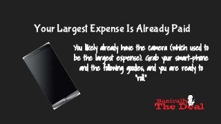 Your Largest Expense Is Already Paid
You likely already have the camera (which used to
be the largest expense). Grab your ...