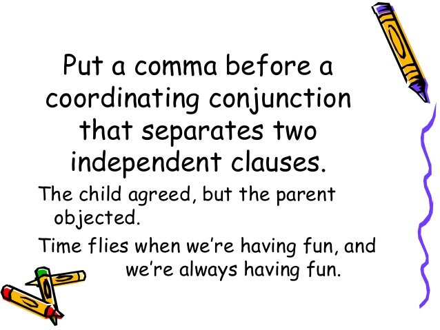 when to use a comma